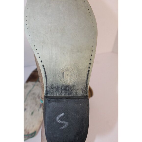 Dan Post Youth Size 6D Brown Leather and Fur Unisex Buckaroo Cowboy Boots - Picture 12 of 12